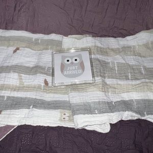 Price firm: Muslin counting months owl and tree blanket